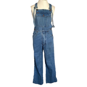 Vintage Guess Straight Leg Denim Bib Overalls - XS/S